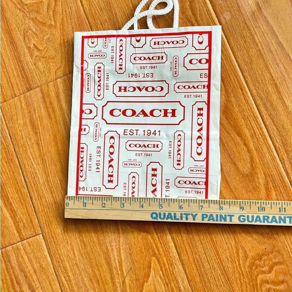 Rare Empty Coach Gift Bag